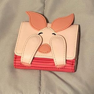 Loungefly Disney Winnie the Pooh Piglet Flap Wallet Preowned